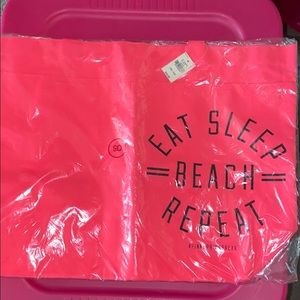 Pink neon pink tote